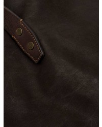 dunkelbraune Shopper Tasche aus Wildleder von Ajmone