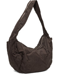 dunkelbraune Shopper Tasche von Omar Afridi