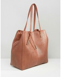 dunkelbraune Shopper Tasche von Asos