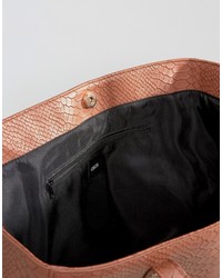 dunkelbraune Shopper Tasche von Asos