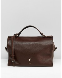 dunkelbraune Shopper Tasche von Fiorelli
