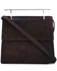 dunkelbraune Shopper Tasche von M2Malletier