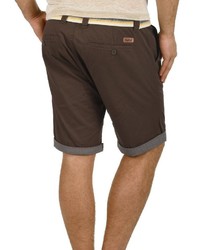 dunkelbraune Shorts von Solid