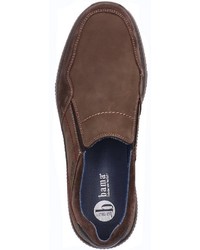 dunkelbraune Slip-On Sneakers aus Leder von Bama