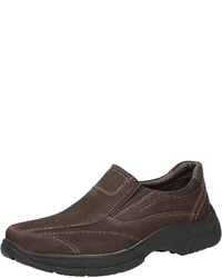 dunkelbraune Slip-On Sneakers aus Leder von Bama