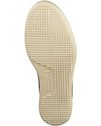 dunkelbraune Slip-On Sneakers aus Leder von Ecco