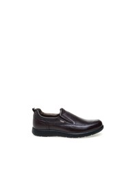 dunkelbraune Slip-On Sneakers aus Leder von Greyder