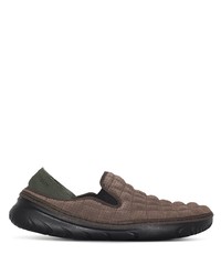 dunkelbraune Slip-On Sneakers aus Wildleder von Merrell