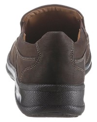 dunkelbraune Slip-On Sneakers von Jomos