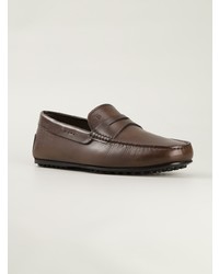 dunkelbraune Slipper von Tod's