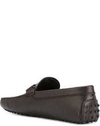 dunkelbraune Slipper von Tod's