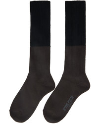 dunkelbraune Socken von Homme Plissé Issey Miyake