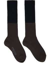 dunkelbraune Socken von Homme Plissé Issey Miyake