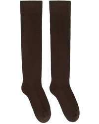 dunkelbraune Socken von Rick Owens