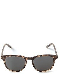 dunkelbraune Sonnenbrille mit Leopardenmuster von Bottega Veneta