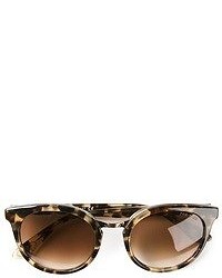 dunkelbraune Sonnenbrille mit Leopardenmuster von Paul & Joe