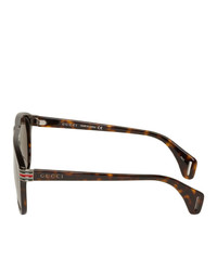 dunkelbraune Sonnenbrille von Gucci