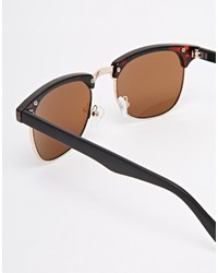 dunkelbraune Sonnenbrille von Asos