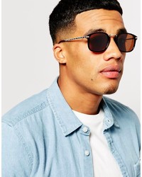 dunkelbraune Sonnenbrille von Asos