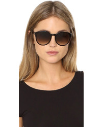dunkelbraune Sonnenbrille von Saint Laurent