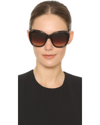 dunkelbraune Sonnenbrille von Oscar de la Renta