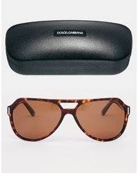 dunkelbraune Sonnenbrille von Dolce & Gabbana