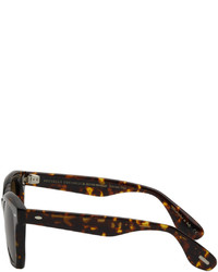 dunkelbraune Sonnenbrille von Brunello Cucinelli