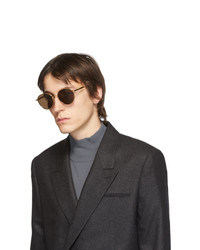 dunkelbraune Sonnenbrille von Bottega Veneta