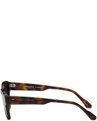 dunkelbraune Sonnenbrille von MAISON KITSUNÉ