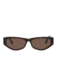 dunkelbraune Sonnenbrille von McQ Alexander McQueen