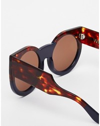 dunkelbraune Sonnenbrille von Wildfox Couture