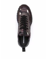 dunkelbraune Sportschuhe von DSQUARED2