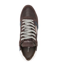 dunkelbraune Sportschuhe von Philippe Model Paris