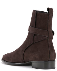 dunkelbraune Stiefel von Jimmy Choo