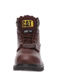 dunkelbraune Stiefel von Caterpillar