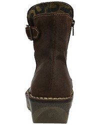 dunkelbraune Stiefel von Fly London