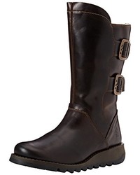 dunkelbraune Stiefel von Fly London