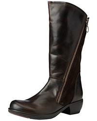 dunkelbraune Stiefel von Fly London