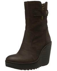 dunkelbraune Stiefel von Fly London