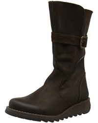 dunkelbraune Stiefel von Fly London