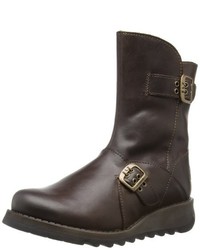 dunkelbraune Stiefel von Fly London