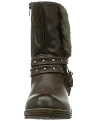 dunkelbraune Stiefel von Laufsteg München