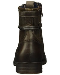 dunkelbraune Stiefel von Mustang