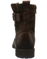 dunkelbraune Stiefel von Mustang