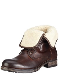 dunkelbraune Stiefel von Mustang