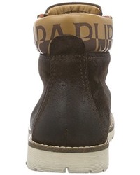 dunkelbraune Stiefel von Napapijri