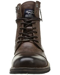 dunkelbraune Stiefel von Pepe Jeans