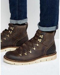 dunkelbraune Stiefel von Timberland