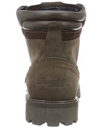 dunkelbraune Stiefel von Wrangler