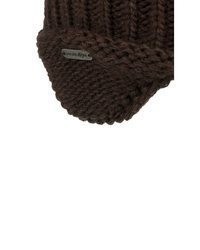 dunkelbraune Strick Mütze von McBurn